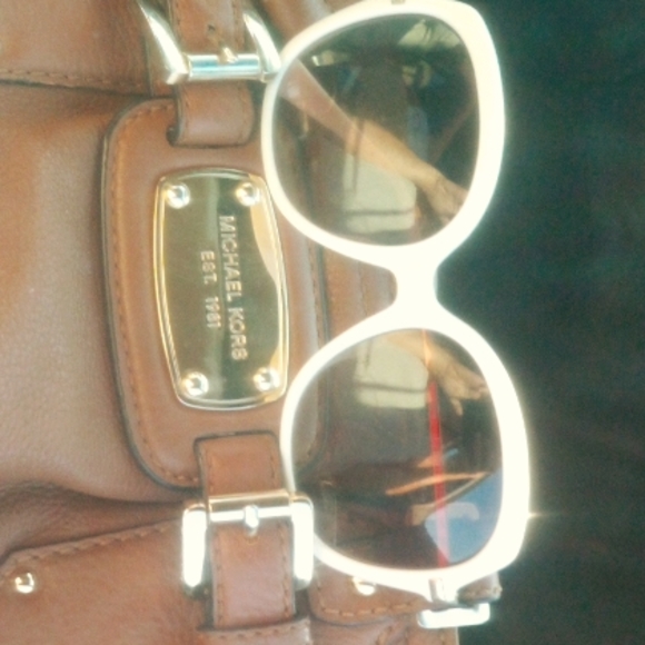 Michael Kors white sunglasses